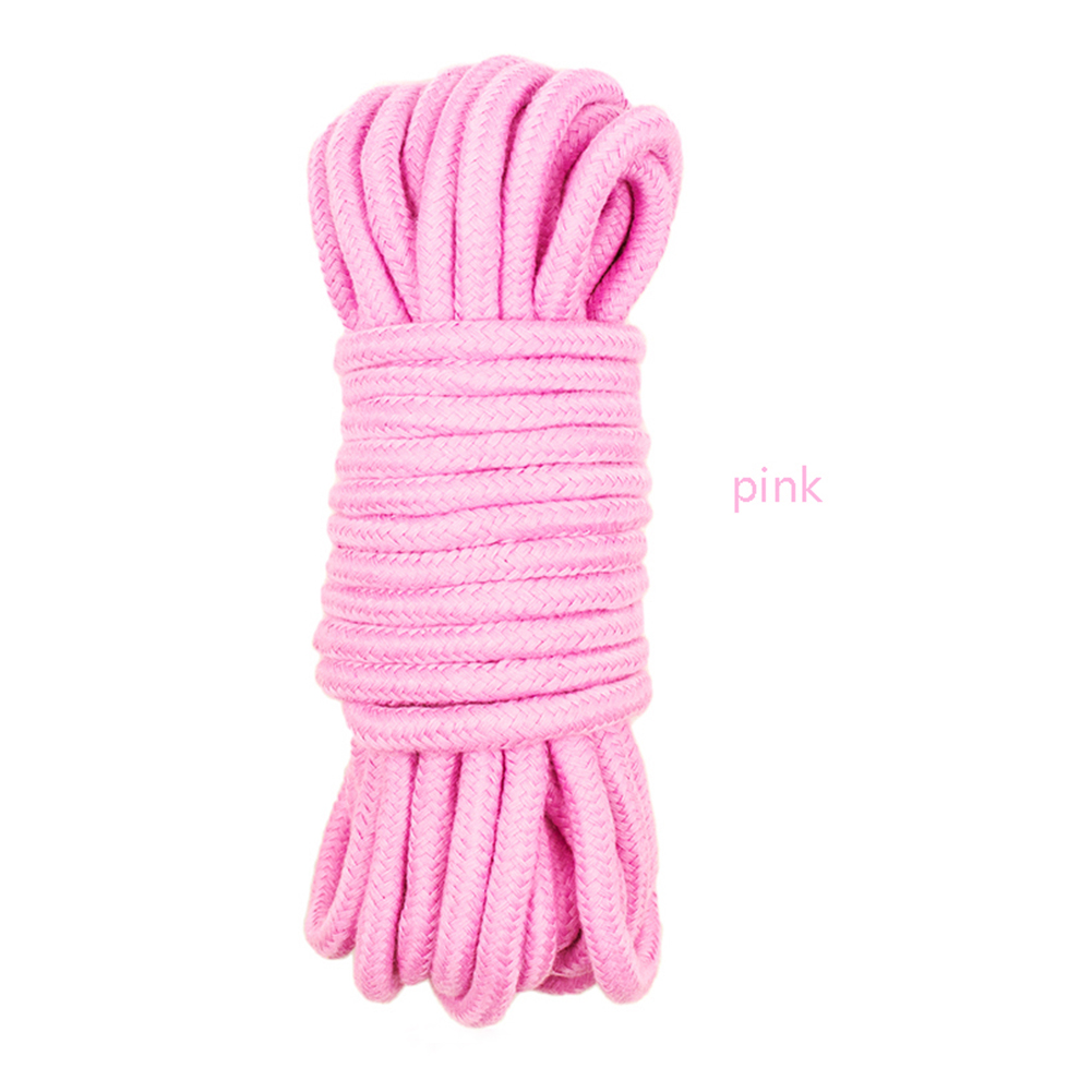 Wholesale 5/10M Bondage Rope Long Thick Cotton Bdsm Body Tied Ropes SM Slave Game Restraint Products Adult Sex Toys for Men Woman Couples Pink From China pic pic