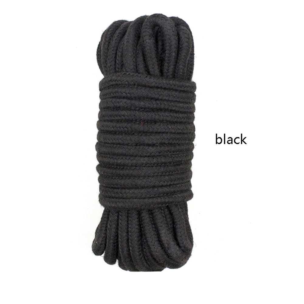 5/10M Bondage Rope Long Thick Cotton Bdsm Body Tied Ropes SM Slave Game Restraint Products Adult Sex Toys for Men Woman Couples black
