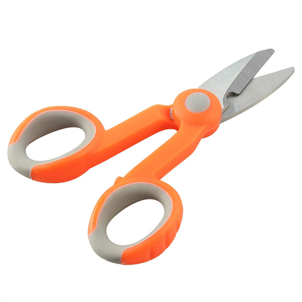 Fiber Optic Cutting Scissors Fiberglass Kevlar Aramid Fiber Scissors Jumper Wire Pigtail Clipper Tool yellow
