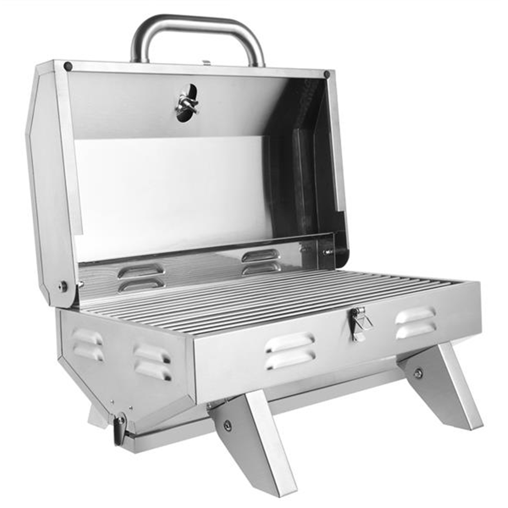 Wholesale Portable Gas Grill Stove Zokop Tg5u Square Stainless Steel Bbq Stove Silver From China