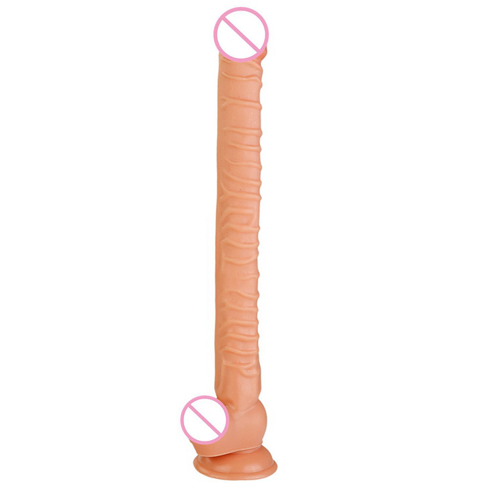 Super Long Realistic Horse Dildo Suction Cup Didlo Sex Toys For Women Stimulation Massager Adult Sex Product Flesh-colored