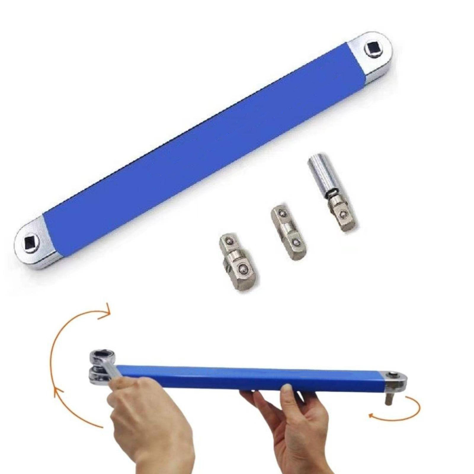 Tight Reach Extension Wrench Offset Extension Wrench With 4 Transmission Adapter 71.2 Nm Maximum Torque Socket Wrench Tool For Water Pump AC Generators extension wrench