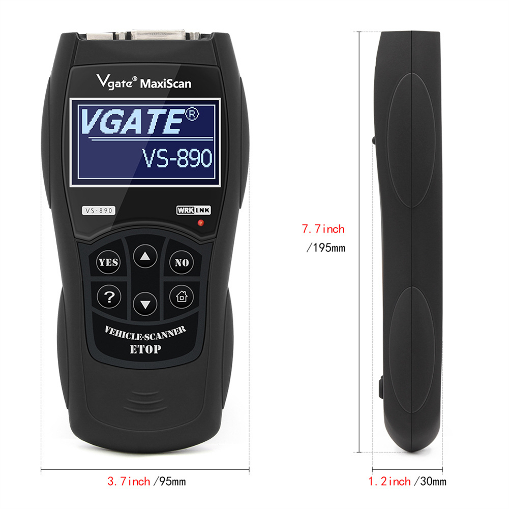 VS890 OBD2 Car Scanner Code Reader Compatible for Vgate Multi-protocol Supported