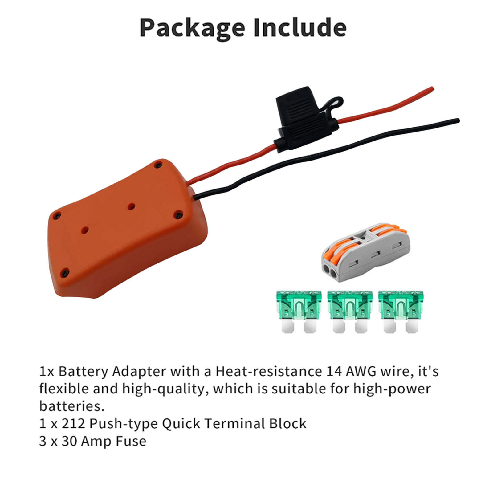 Power Wheel Adapter for Decker Stanley Porter Cable Lithium Battery 18v 20v