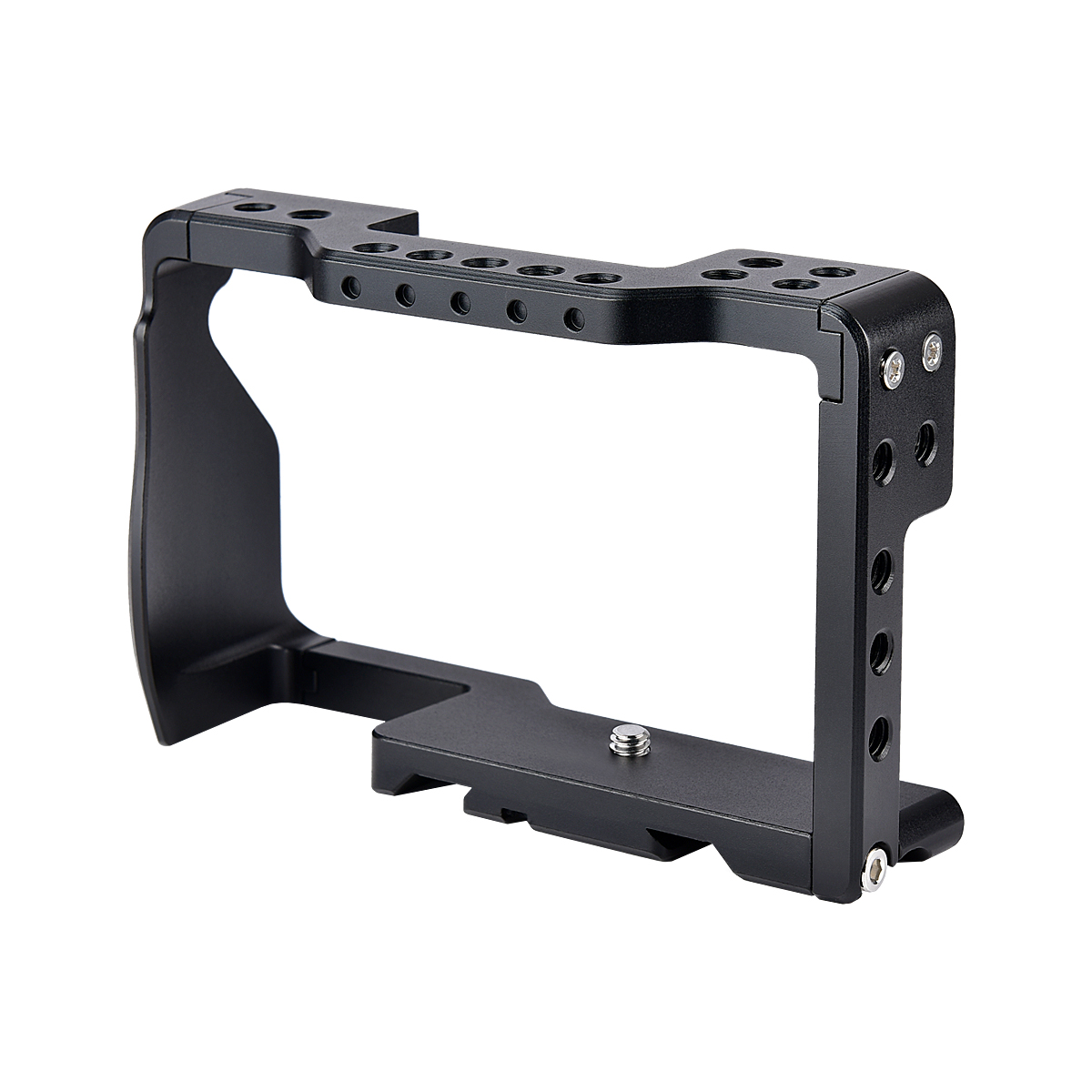 DSLR Camera Rabbit Cage Universal for Sony A6 Series Aluminum Alloy Cage Handheld Stabilizer Photography Bracket  black