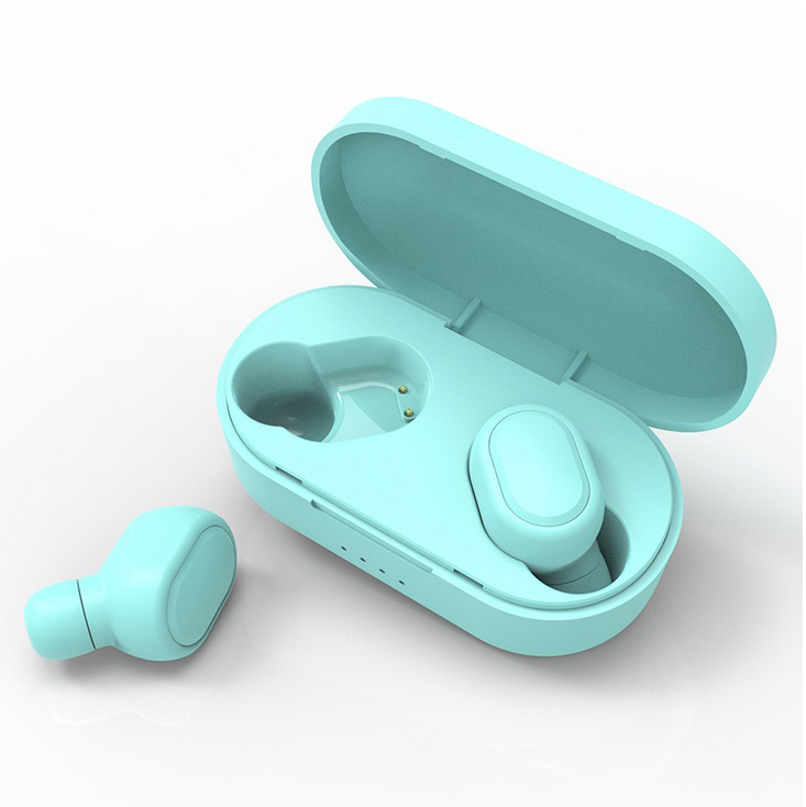 TWS M2 Wireless Bluetooth Headsets Portable Earbuds with Mic for iPhone Xiaomi Huawei Samsung Cellphone blue