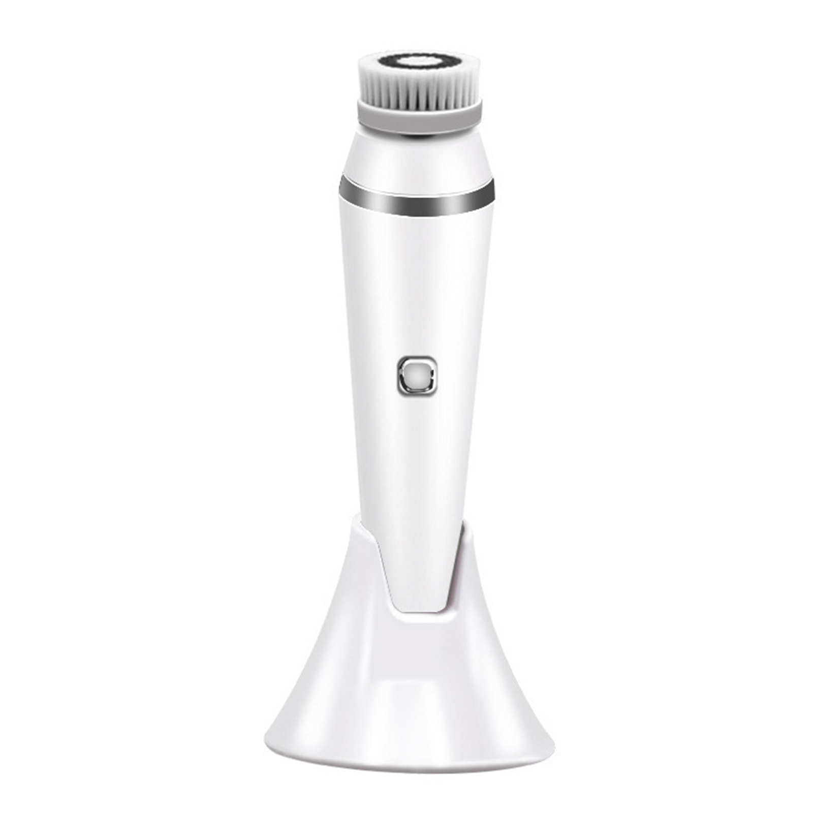 Electric Facial Cleansing Brush Rechargeable Facial Cleanser with Brush Heads