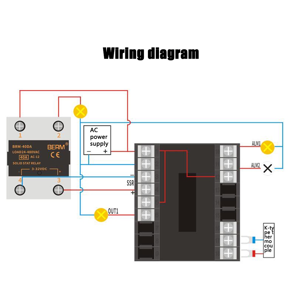 Pid Thermostat Temperature Controller REX-CH702FK02-MV*AB 48-240VAC 0 ...