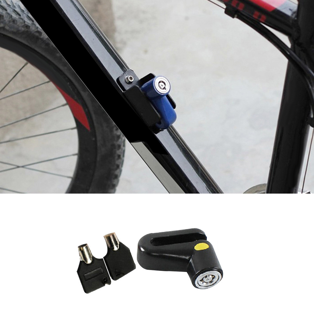 Outdoor Riding Equipment Mini Portable Anti-Theft Safety Disc Brake Lock for Mountain Bike Motorcycle Electric Vehicle black_free size