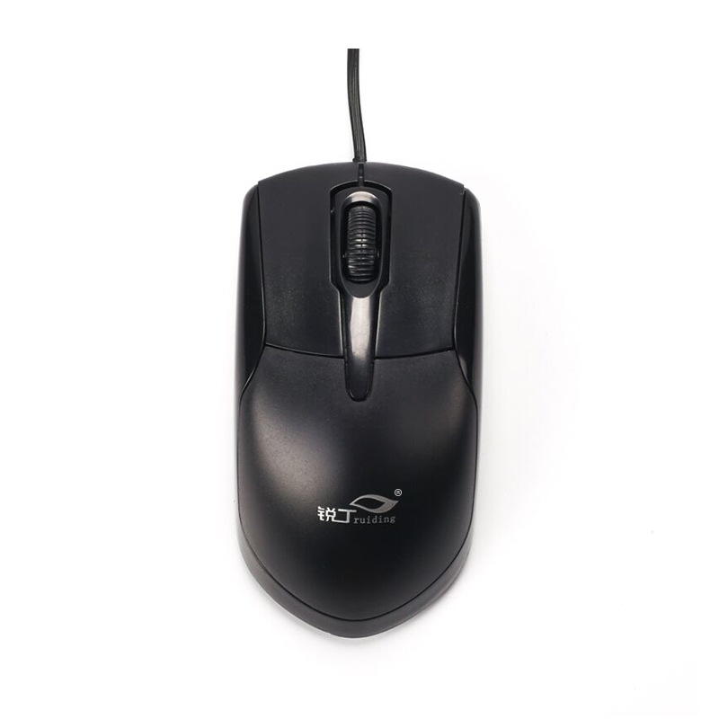 M200 Wired Mouse 1600DPI USB Optical Computer Mouse 3-Button 1.8m Cable High Effeciency for Windows/Vista/Mac  black