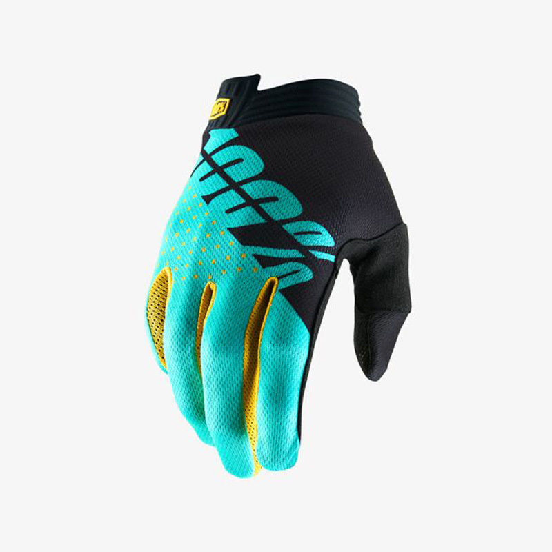 Motorcycle Gloves Mountain Bike Racing Glove Locomotive Delicate Motorsport MTB Bike Motorcycle Gloves Fluorescent blue_L