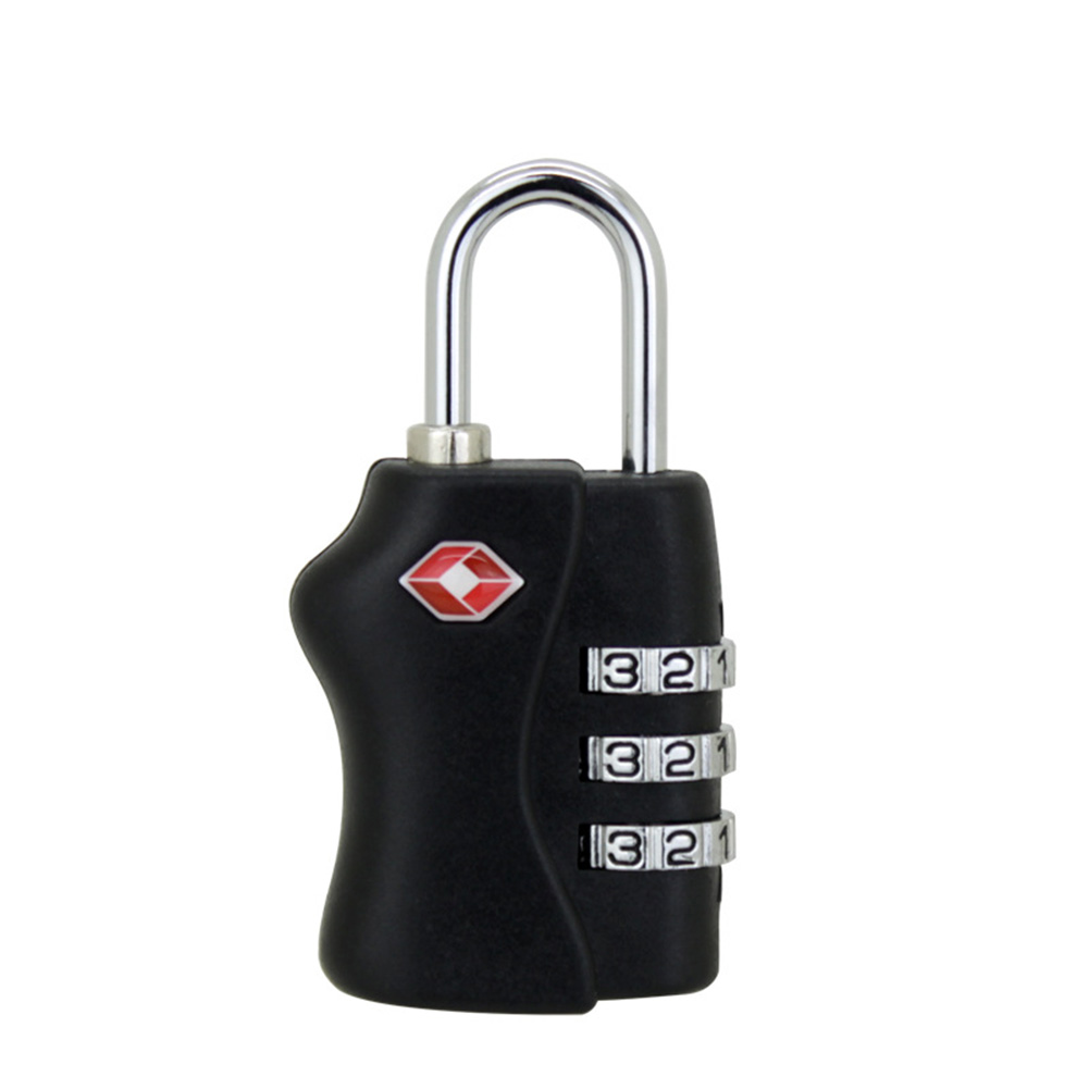 Lock Security 3 Digit Combination Suitcase Luggage Bag Code Lock Padlock Red, rose, yellow, apple green, sky blue, black_black