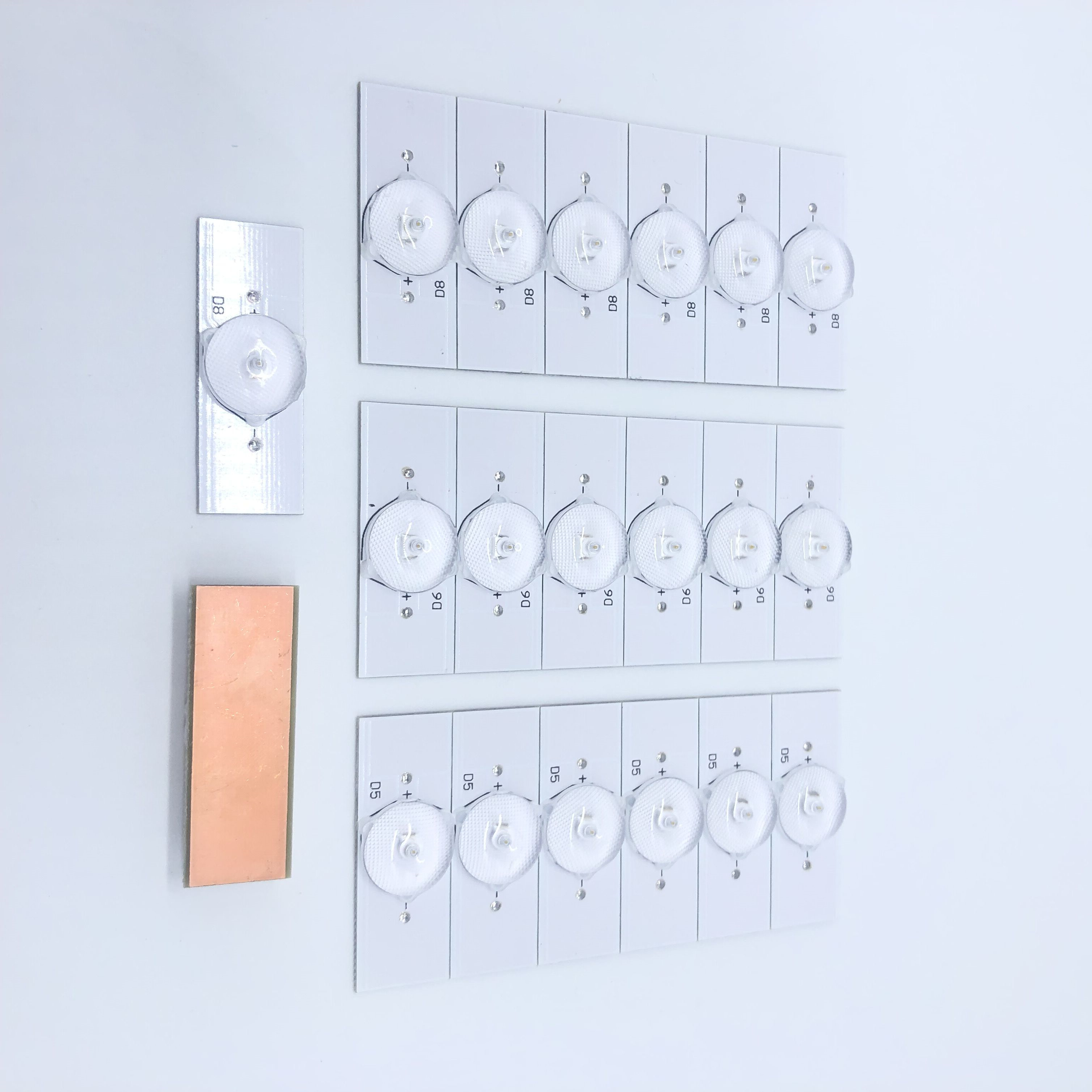 20pcs 6V SMD Lamp Beads with Optical Lens Fliter for 32-65 Inch LED TV Repair