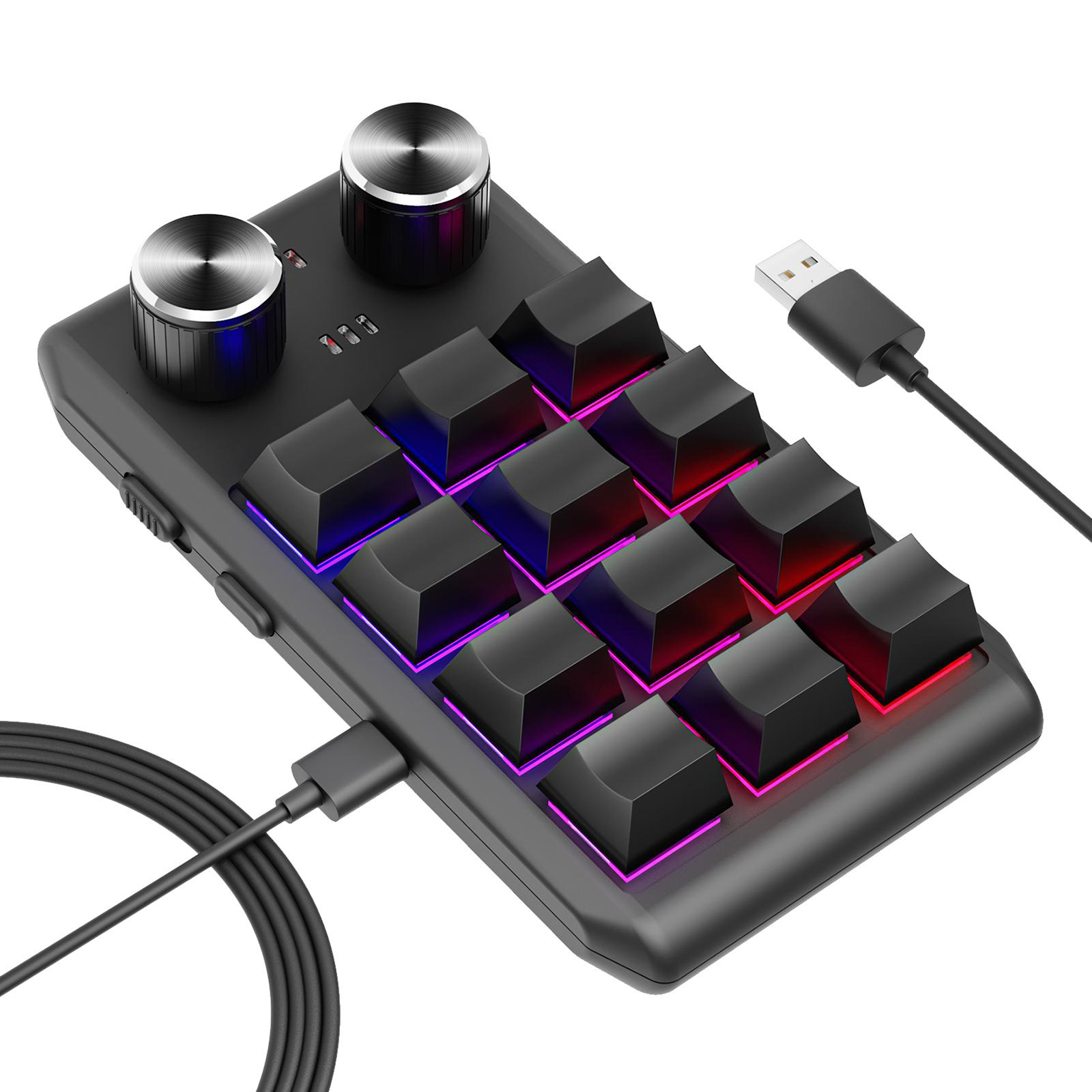 Portable Mini Keyboard USB Wire Control Custom Gaming Keyboard Programmable