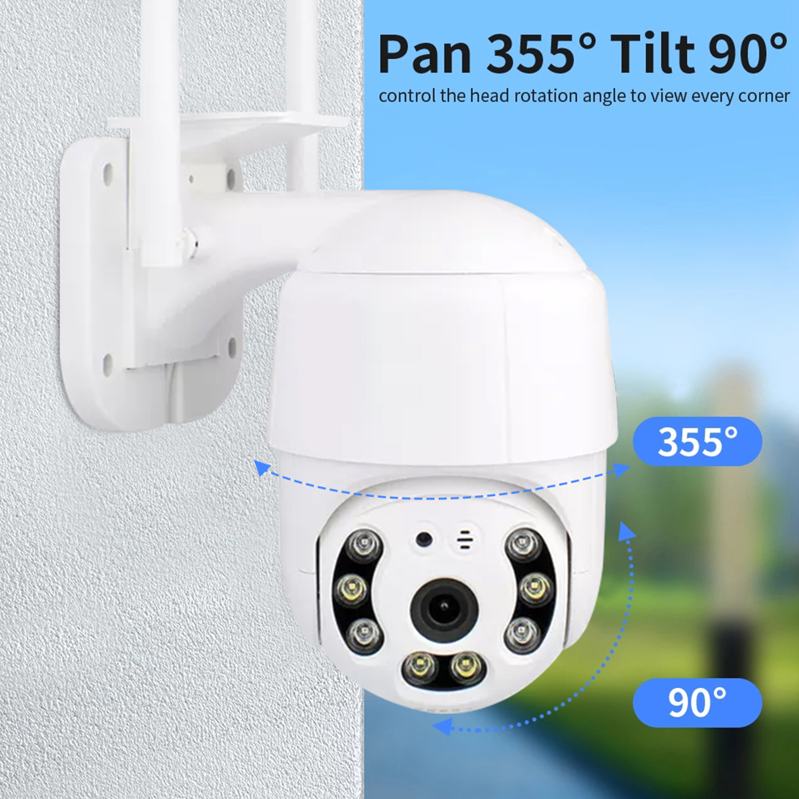 A12 1080P HD Camera 360 Degree Dual Optical Rotating Camcorder