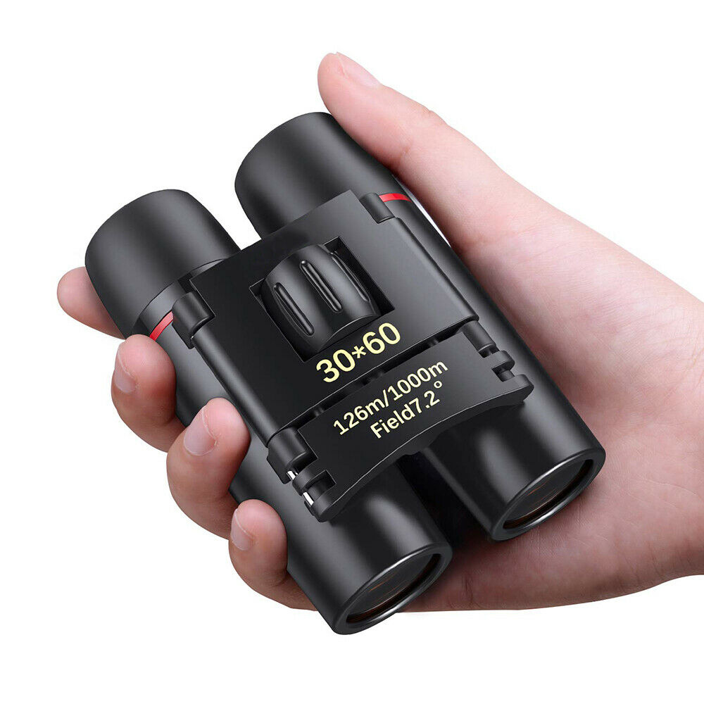 Mini Day Night Vision Binoculars 30x60Zoom Outdoor Travel Hunt Folding Telescope 30x60 Red Film