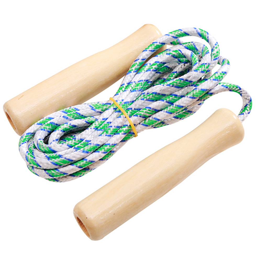 Wholesale Wooden Handle Skipping Rope Adjustable Skip Rope ...