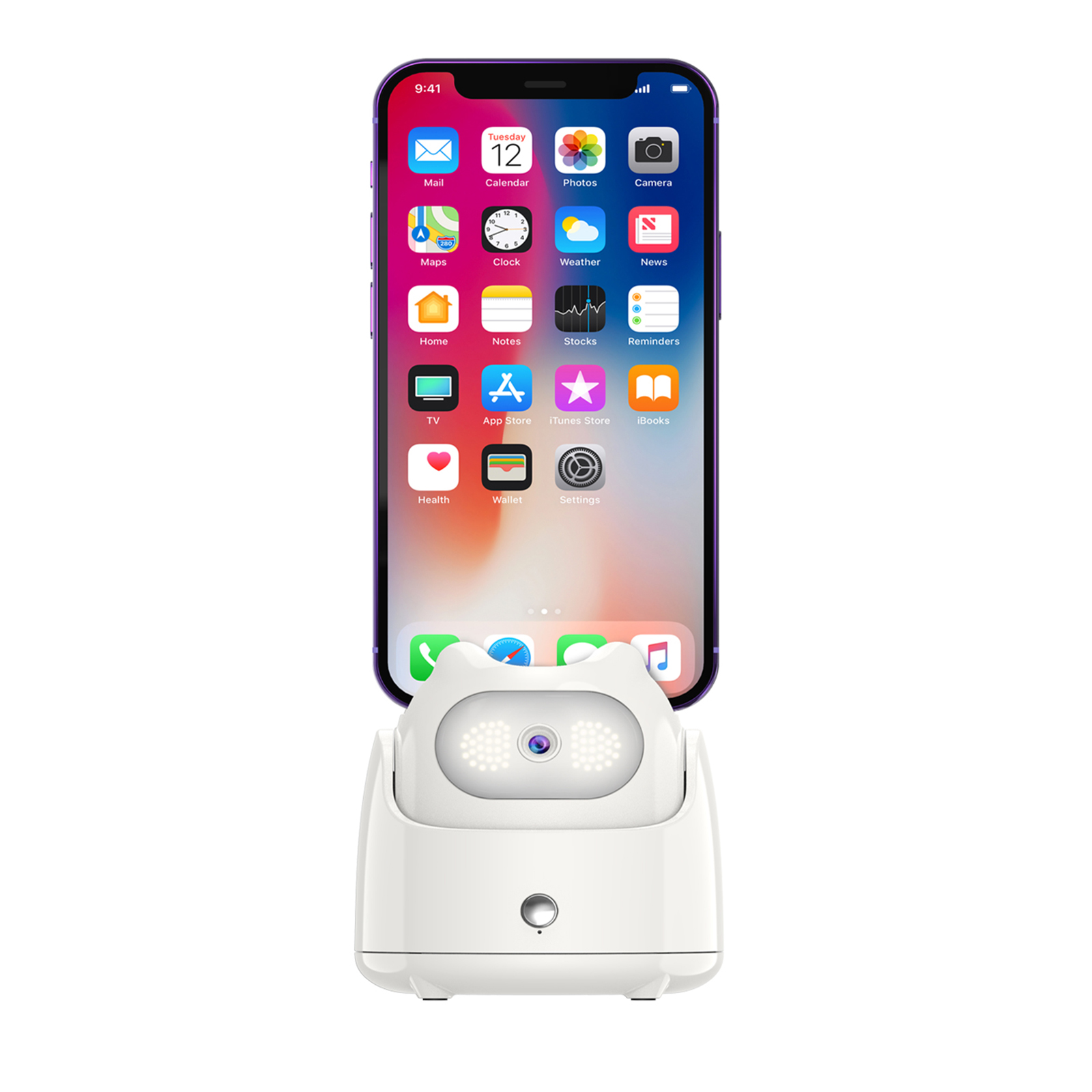 Q5 Auto Tracking Phone Holder 360 Degree Rotation Phone Camera Mount Rechargeable