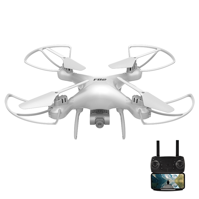 F82 Drone Long Endurance 20 Minutes 4k Dual-camera Real-time Image Transmission Aircraft Fixed Altitude Rc Aircraft White dual camera 720P 2B