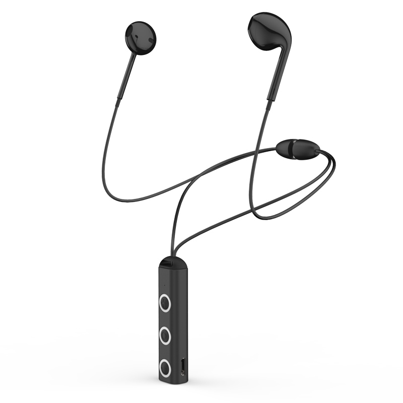 BT313 Wireless Bluetooth V4.1 Earphone, Magnetic Headset With HD Mic CVC 6.0 Noise Cancellation, Sport Stereo Headphones, Black