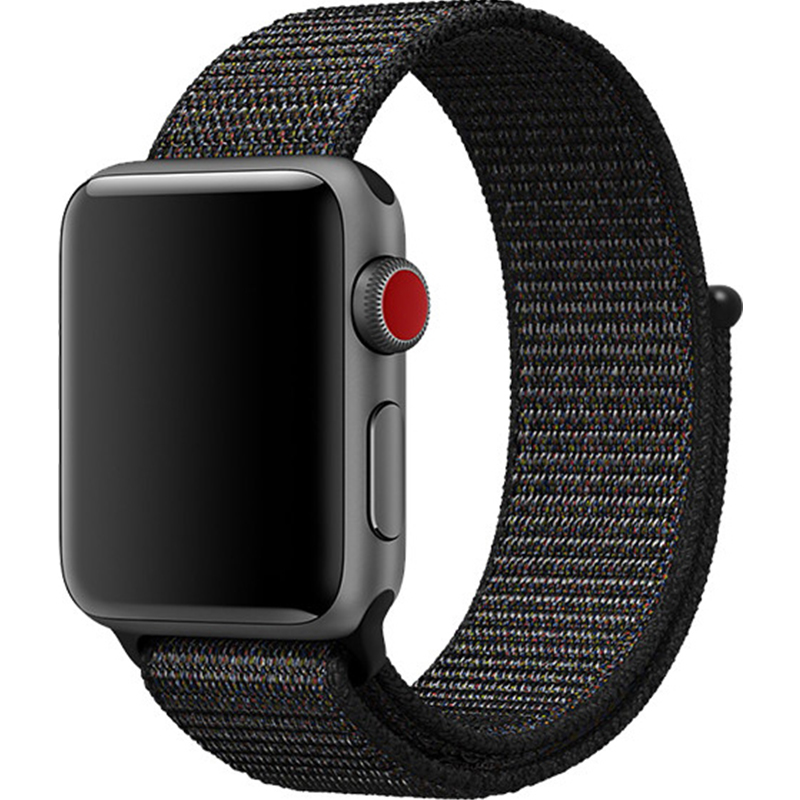 Replacement Sport Nylon Woven Band for Apple Watch Series 4 40mm/44mm black_40mm