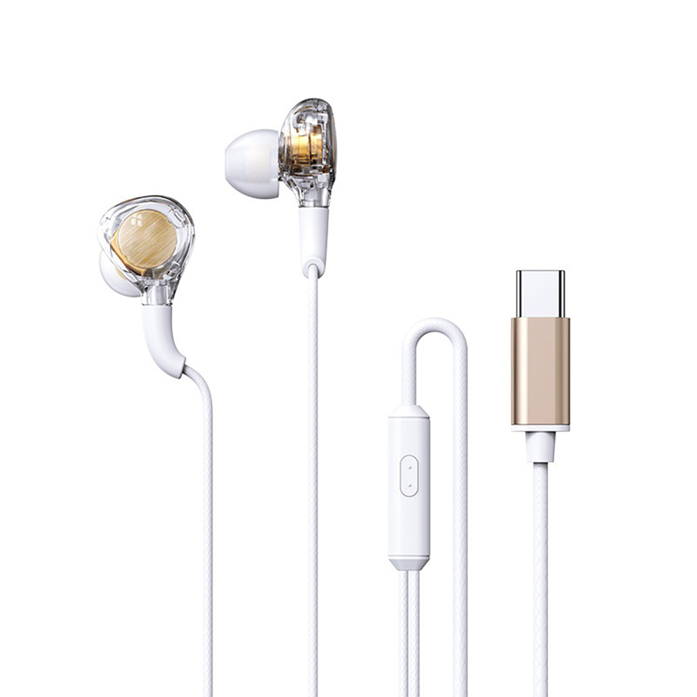 RM-670 Wired Earbuds In-Ear Headphones Stereo Sound Quality Transparent Design Earphones