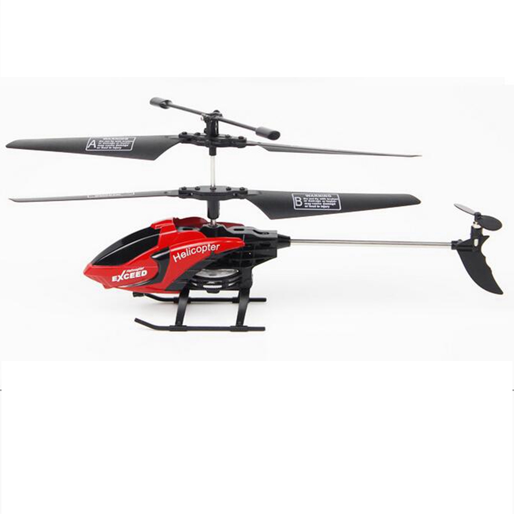 3.5 Channel Remote Control Helicopter with Gyro and Light Anti-shock RC Toy Helicopter for Children Red