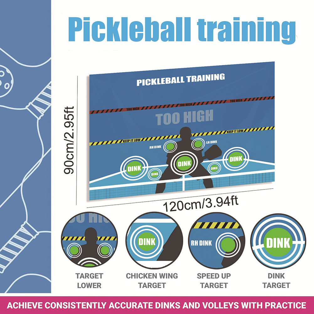 Pickleball Rebounder Training Aid Bouncing Training Aid, Dink Master Exercise, Pickleball Dink Wall Pad For Indoor Outdoor Home Gym Wall Multifunctional Training 120*90cm