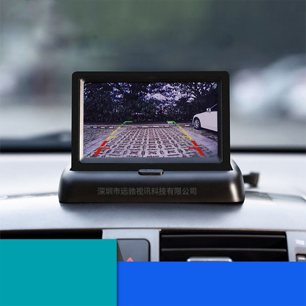 Wholesale 24V 4.3 inch Foldable Car Monitor Reverse Camera Parking ...