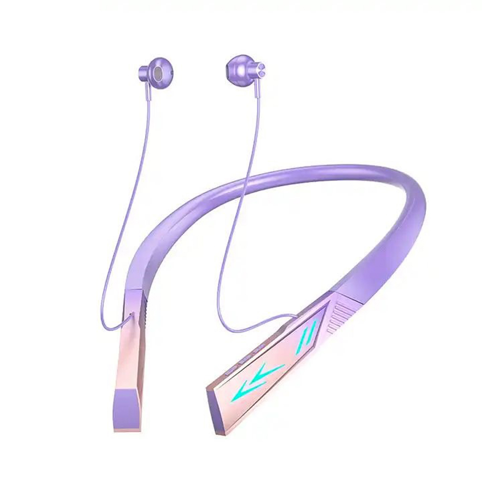 RGB Lighting Headphones Wireless Headphones Noise Canceling Headphones Magnetic Headphones With Neck Cable