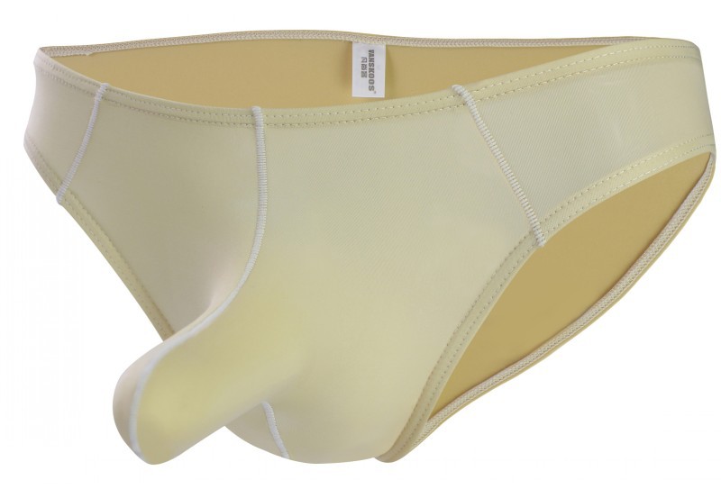 Men Sexy Briefs Multicolor Soft Comfortable Lightweight Breathable Ultra-thin Ice Silk Underwear skin color L