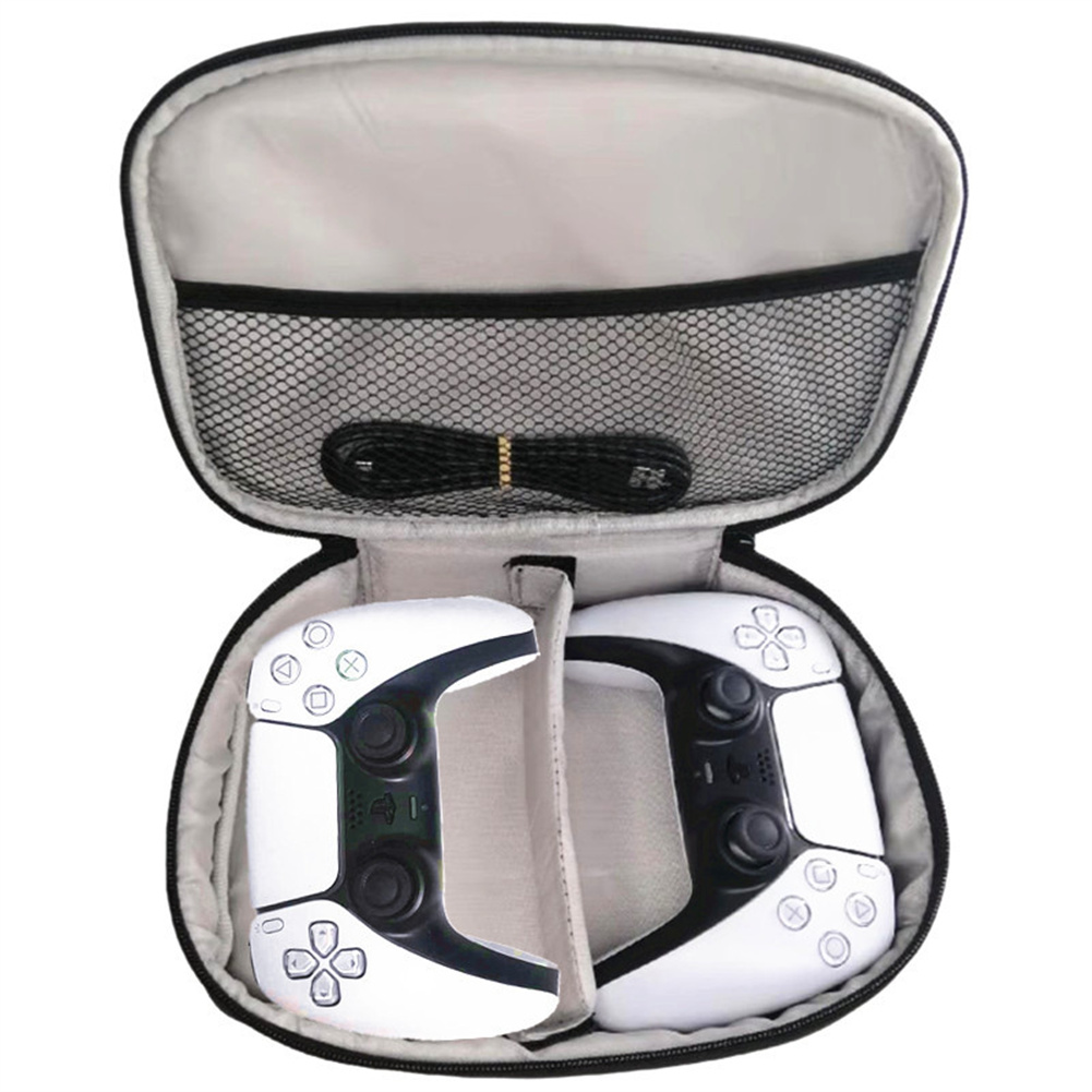 Portable Carrying Case Gamepad Waterproof Handbag Shockproof Storage Bag Compatible For Ps5/x Box/pro/controller black