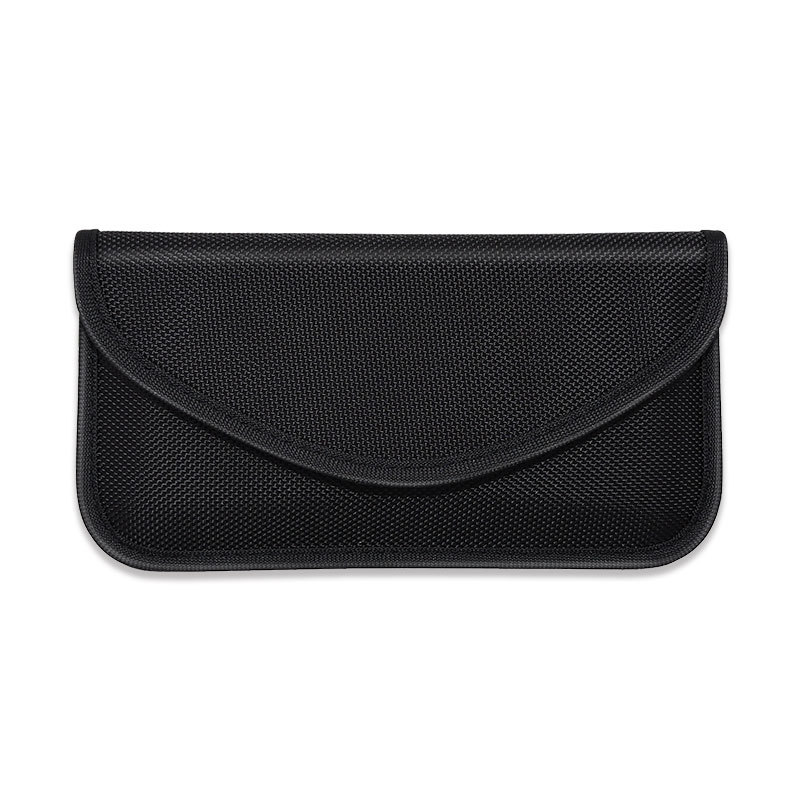 Double Layer Signal Blocker Bag Anti-radiation Anti-tracking Gps Phone Shielding Pouch Wallet Id Card Holder black