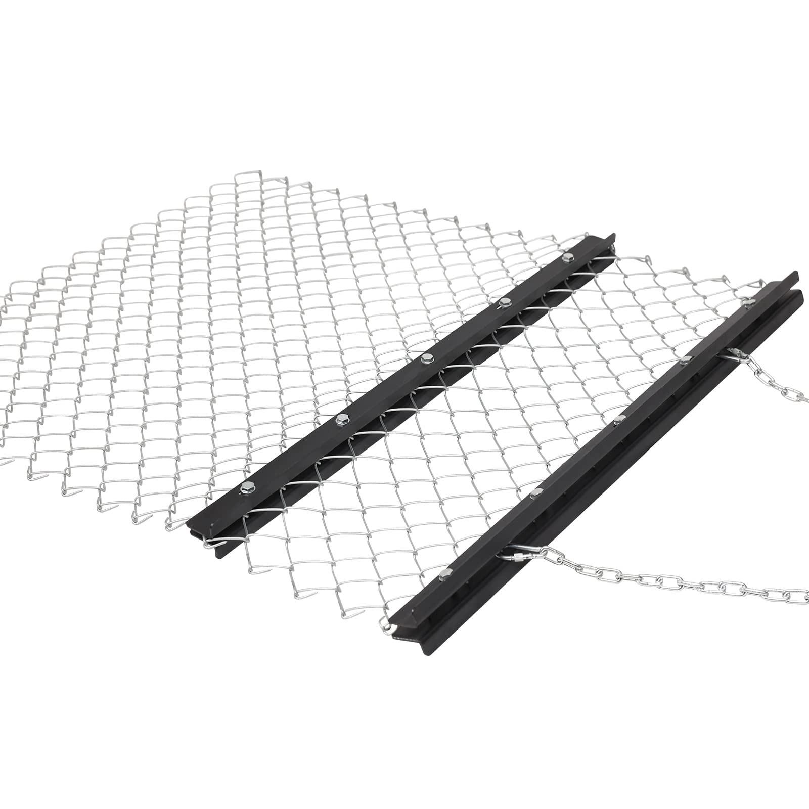 US GARVEE Drag Harrow 4ft x 5ft ATV Chain Harrow UTV Drag Grader Tractor Attachments for Farm and Garden