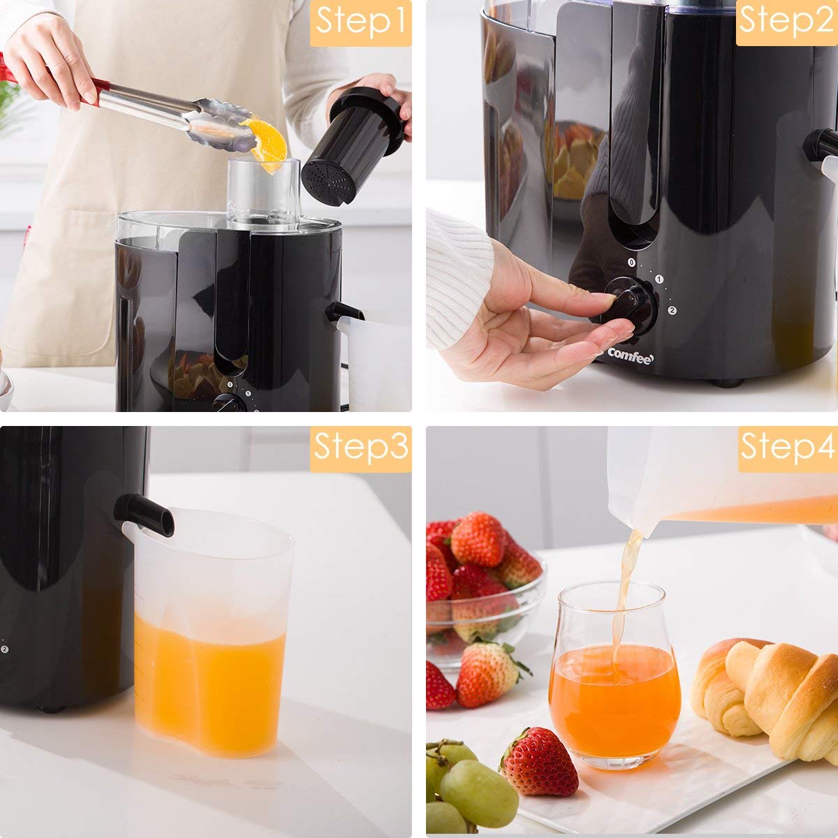 Wholesale [US Direct] Original COMFEE' Juicer Extractor, Masticating