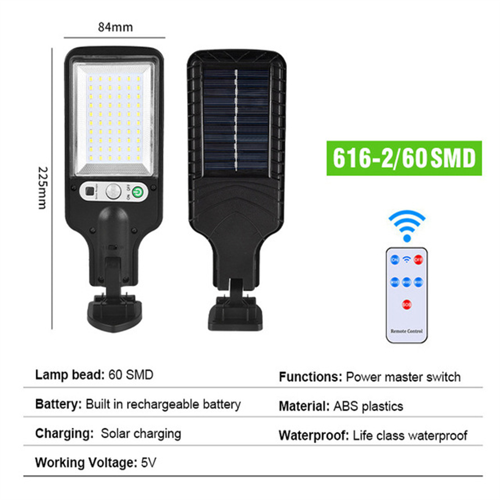 Led Solar Light 3 Modes Waterproof Motion Sensor Outdoor Street Wall Light For Outdoor Garden Patio Yard 616-2 Solar street light