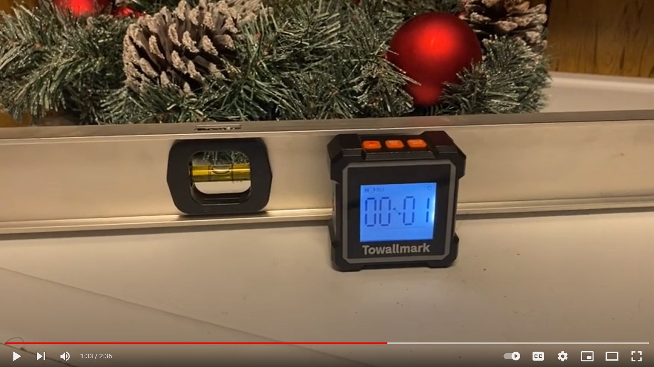 TOWALLMARK Digital Angle Finder 3 In 1 Digital Level Box Protractor Inclinometer