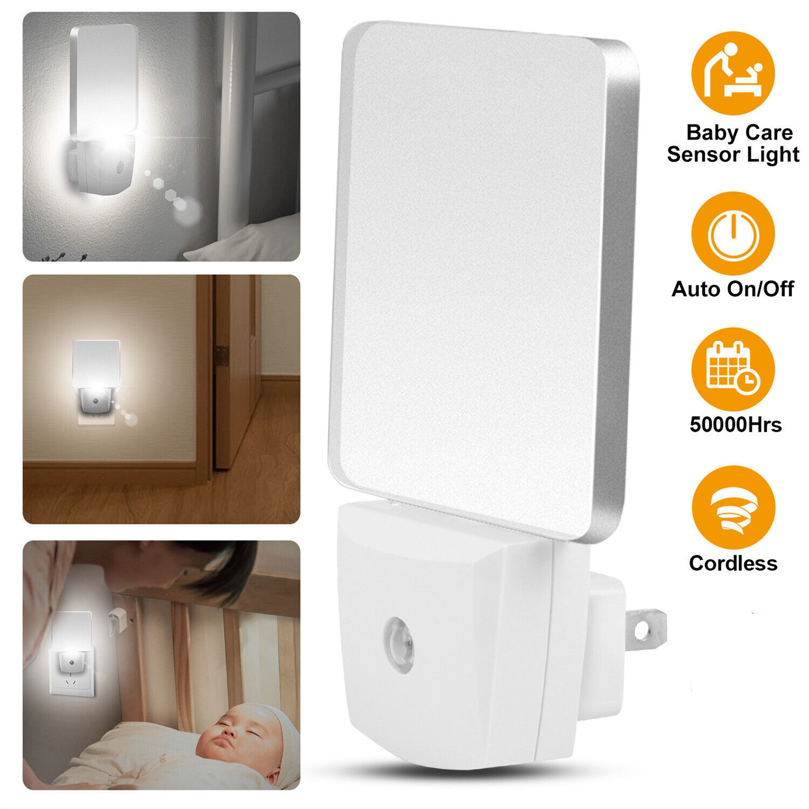 Led Night Light with Auto Dusk To Dawn Sensor Eye Protective