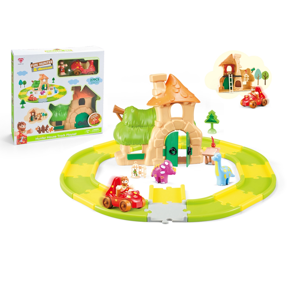 US Children Mushroom House Design Toy Educational Scene Track Toy