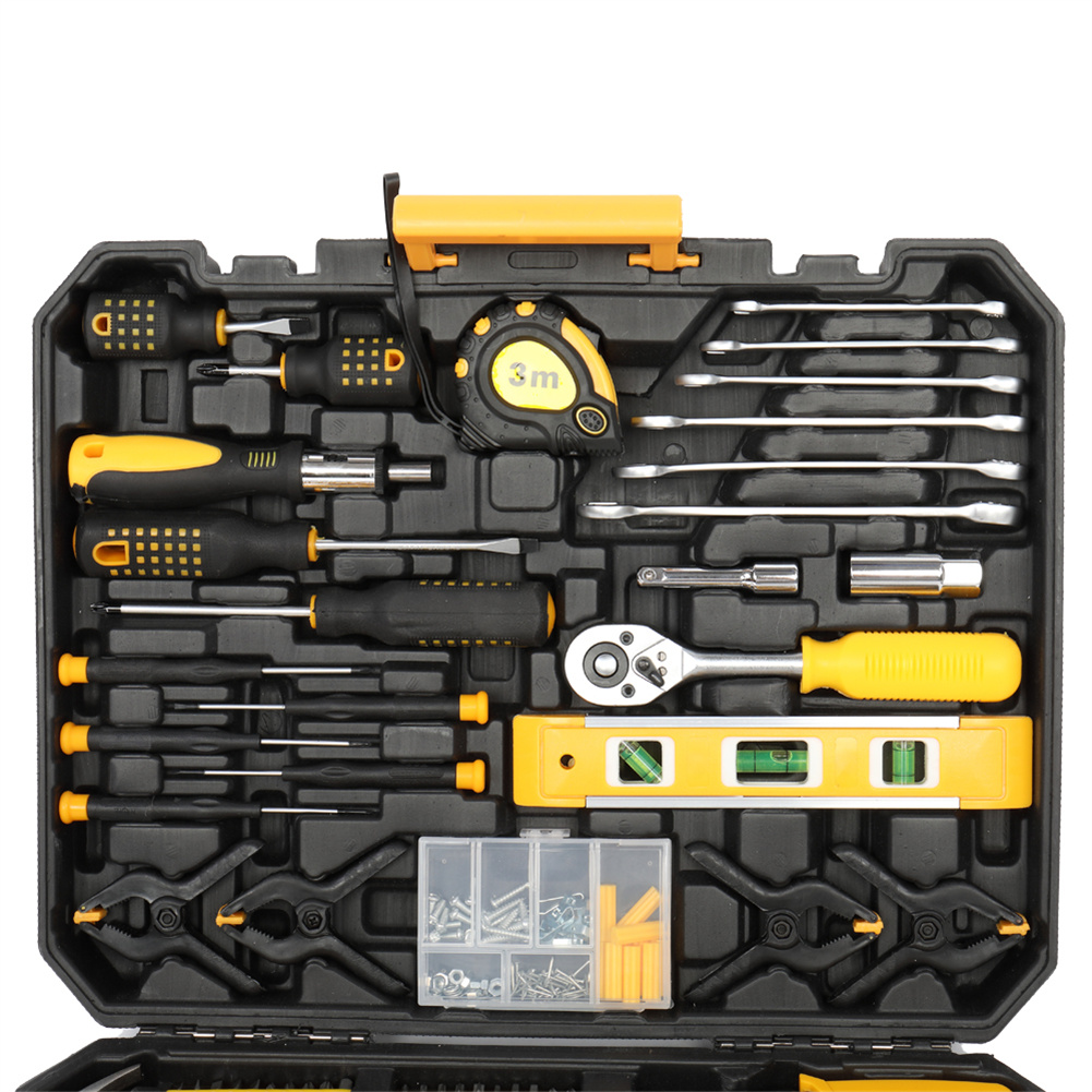 US 198pcs Steel Tool Set Anti-corrosion with Storage Box
