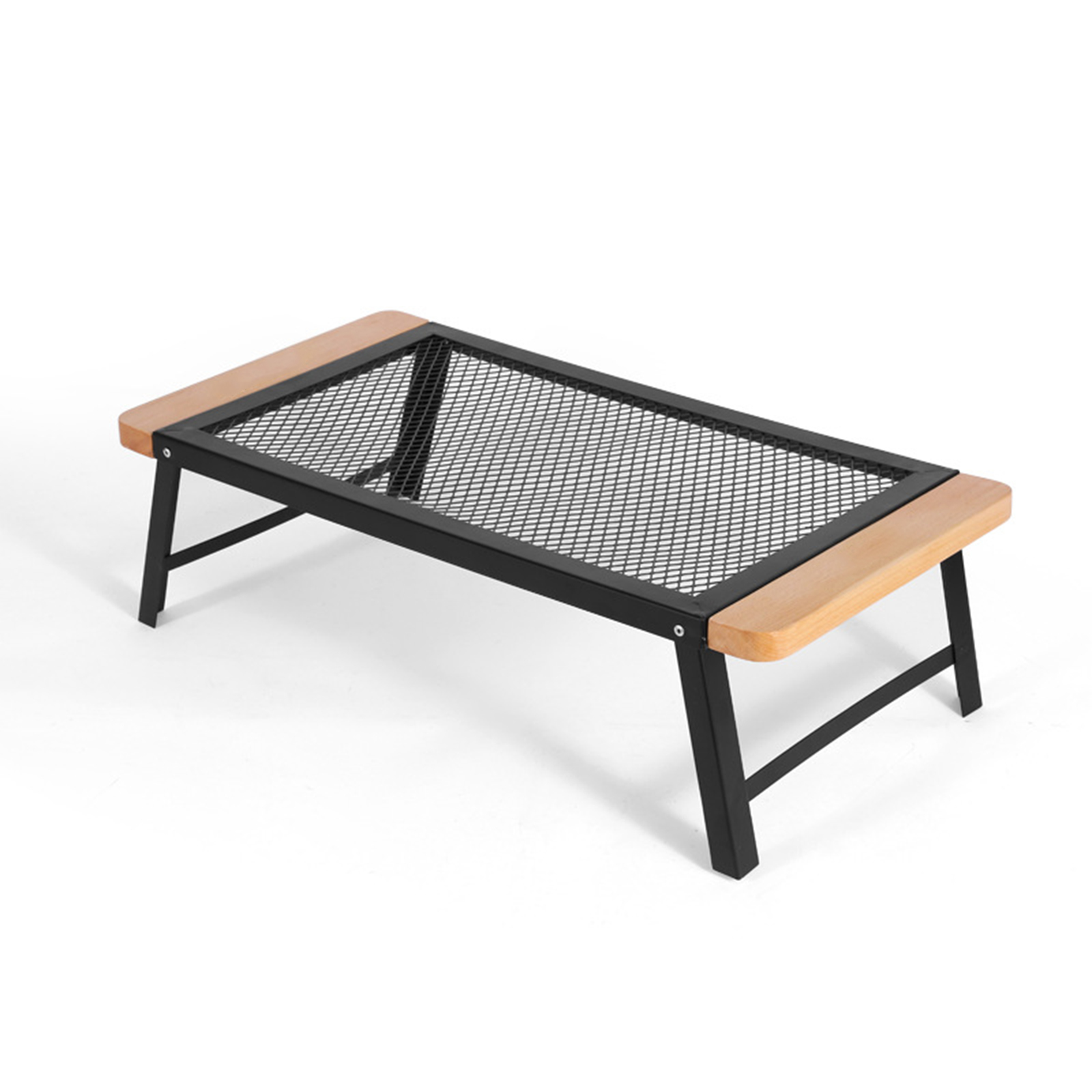 Mesh Camping Table With Folding Legs Outdoor Camping Portable Iron Dining Tables Lightweight For Outside Picnic