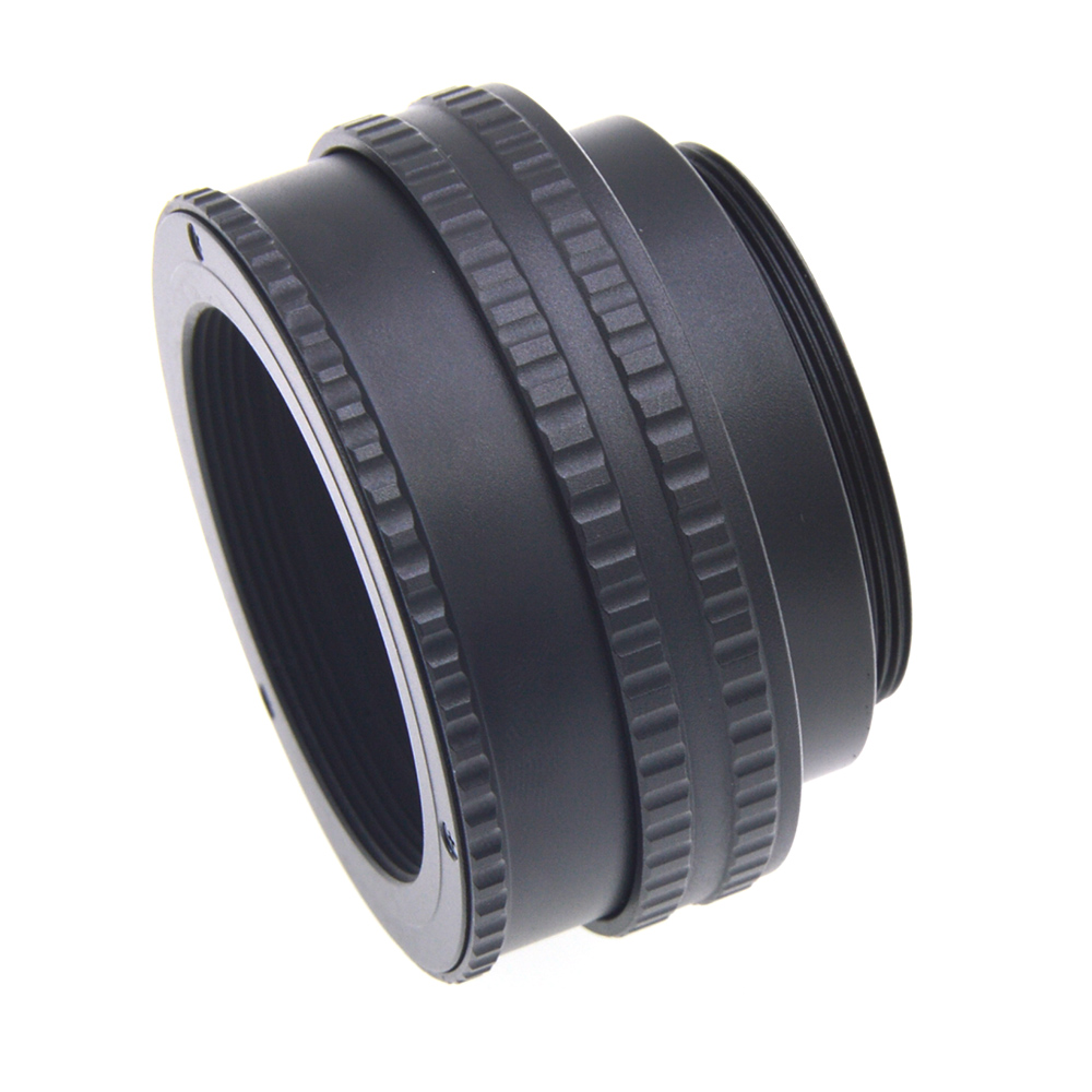 M42 to M42 Lens Adjustable Focusing Helicoid Macro Tube Adapter-17mm to 31mm black