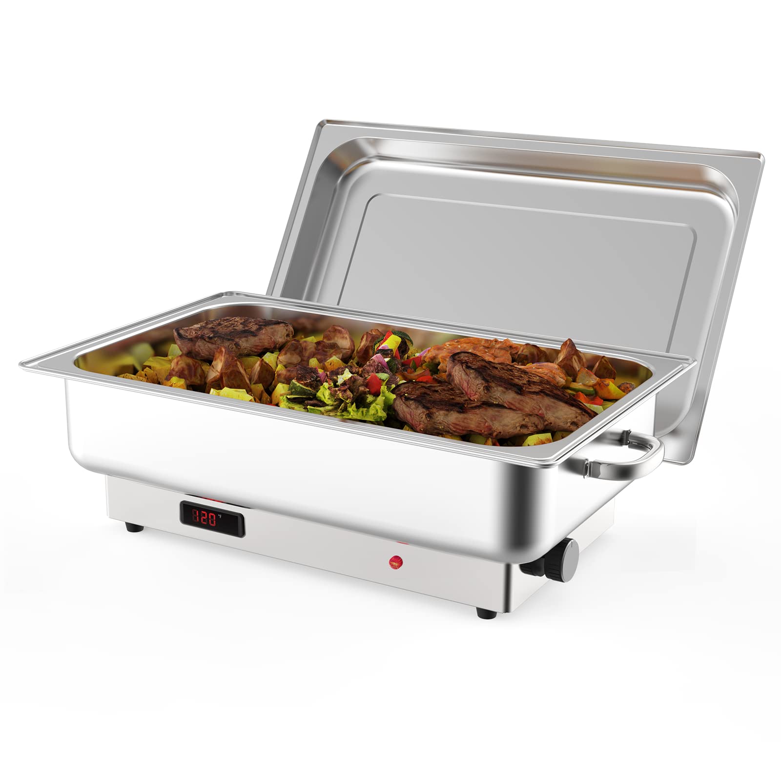 US GARVEE 9QT Electric Chafing Dish Set Stainless Steel Full-size Chafer Food Warmer