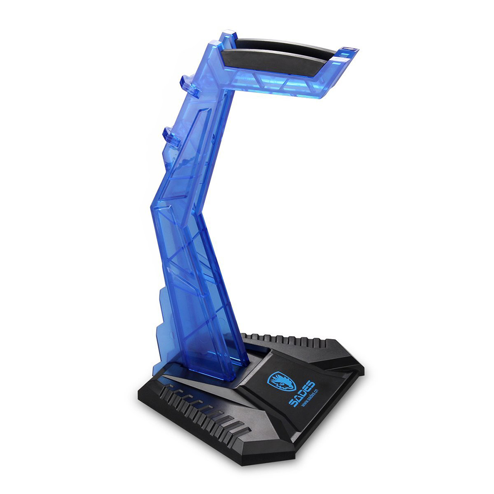 Universal Gaming Headphone Cradle Head-mounted Headset Bracket Stand Hanger blue
