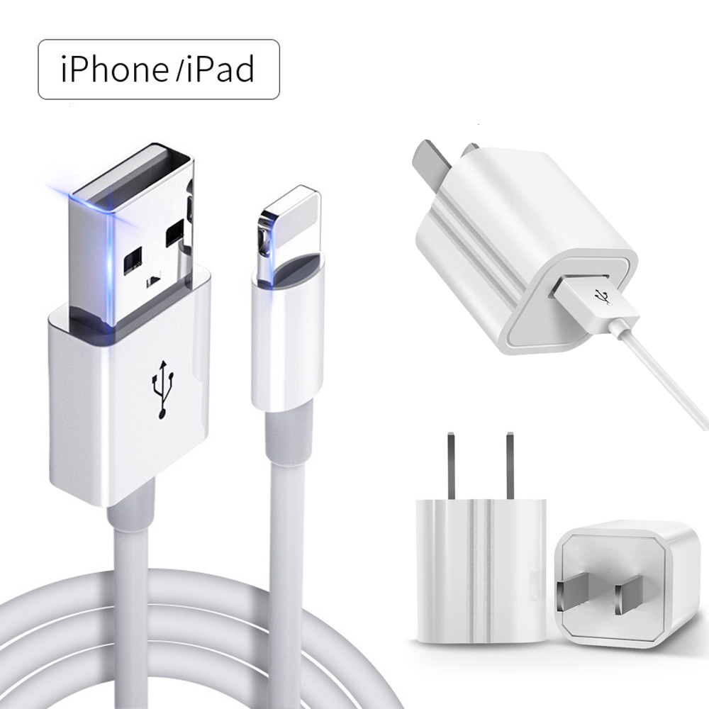 SIMU ?1.5M fast Charging Data Cable Set  Suitable for Iphone6 / 7/8 / X Mobile Phone Wire Soft  USB  Plug white_iphone