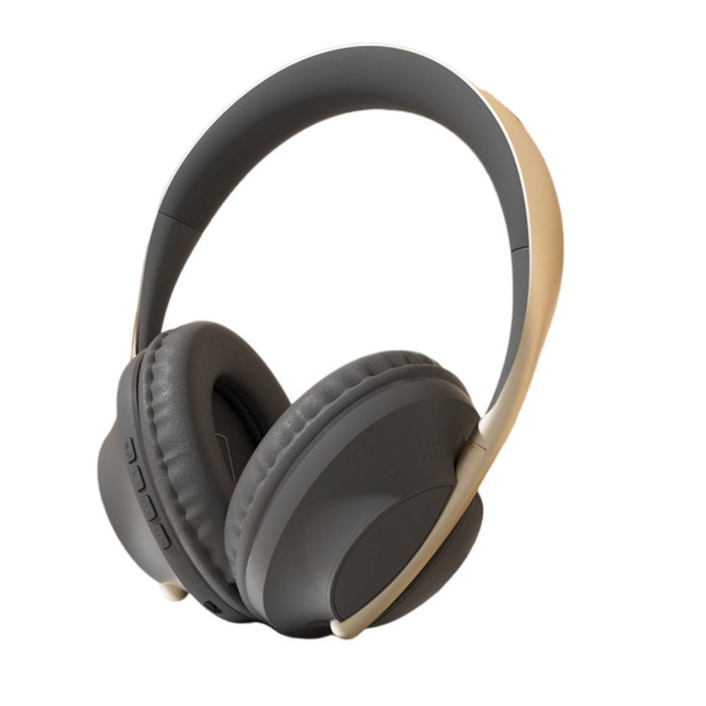 Wireless Stereo Headset Noise Canceling Headset Gaming Headphones HiFi Sound Earphones For Students Men Women gold
