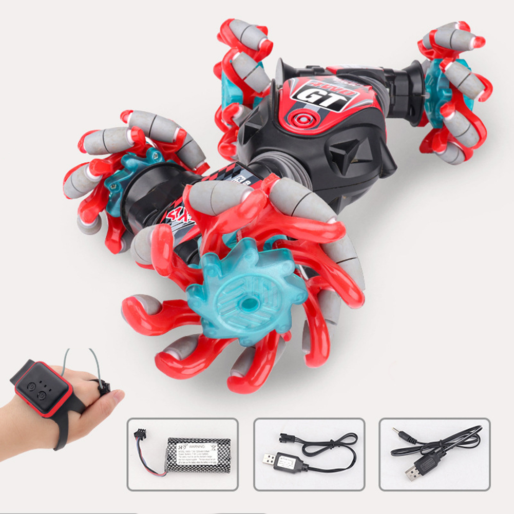 Boys Twisting Remote Control Car Gesture Induction Deformation Off-road Vehicle