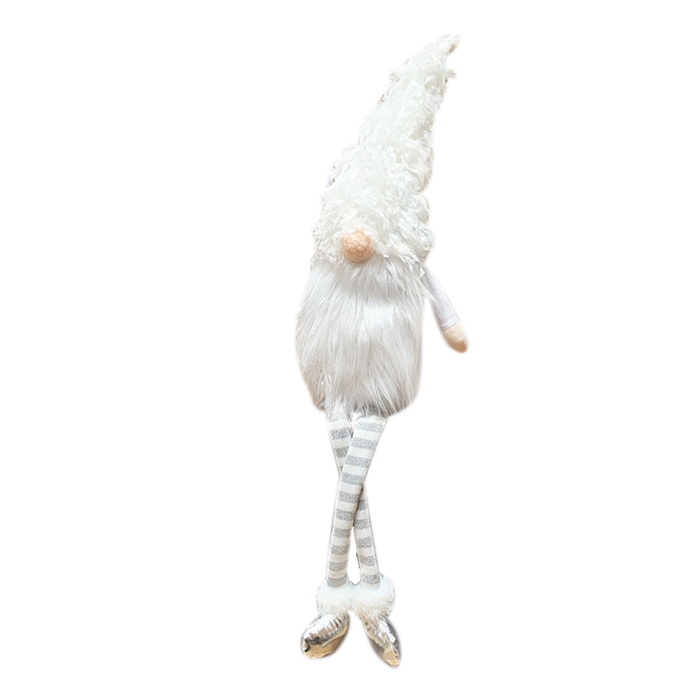 Nordic Old Man Faceless  Doll With White Long Legs For Home Christmas Decorations 64 long-legged sitting nordic elderly beard