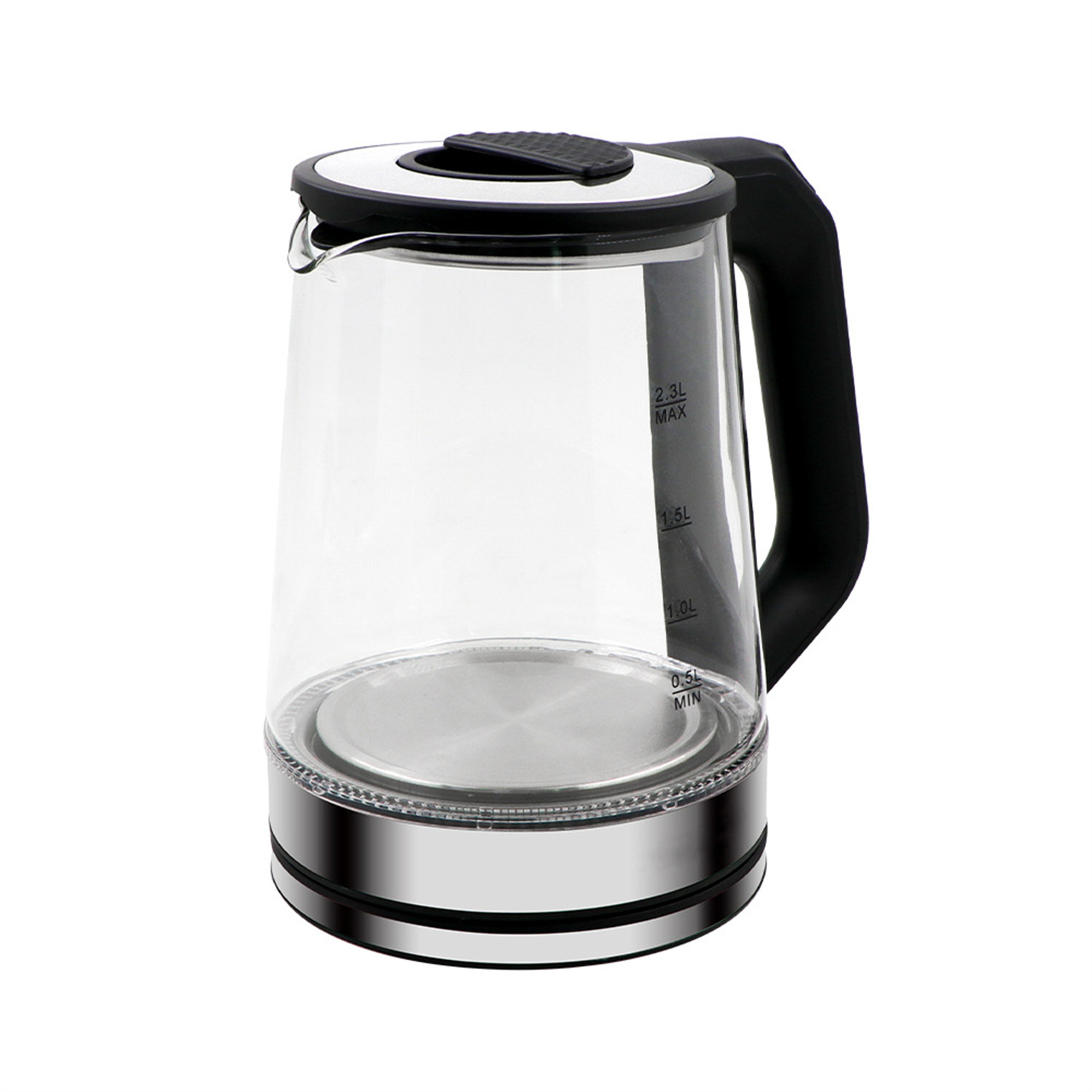2000W Glass Electric Kettle With Automatic Shut Off 2.3L Large Capacity Fast Boilling Teapot Hot Water Heater Suitable