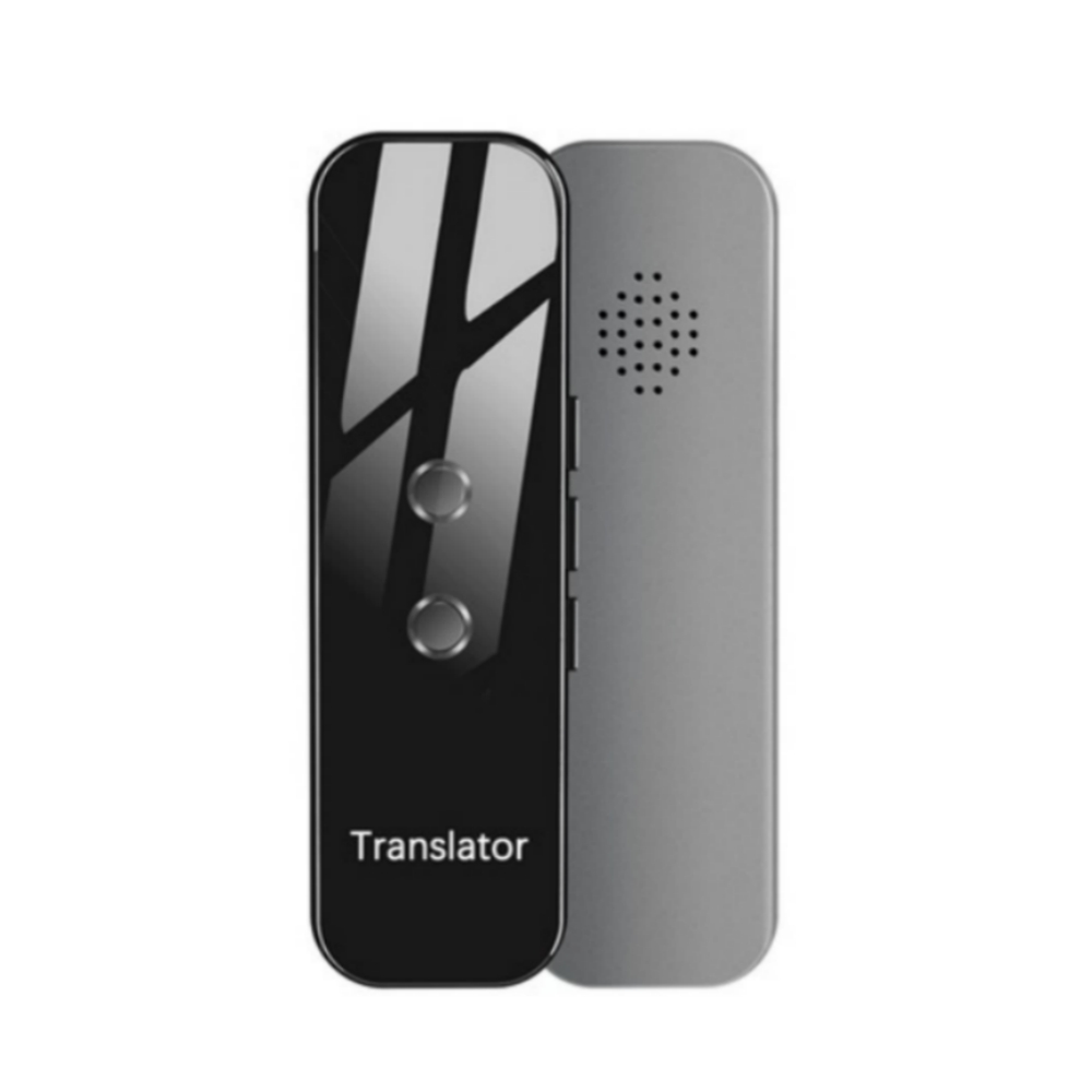 Portable G6 Smart Voice Speech Translator Two-Way Real Time 70 Multi-Language Translation for Learning Travelling Business Meet gray